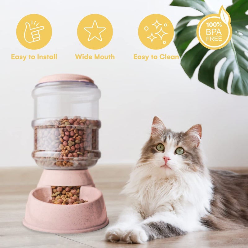 Noa Store Automatic Pet Water and Food Dispenser | 1 and 3 Gallon, H20, BPA-Free, for Small and Big Cats and Dogs, Bowl Included - Image 4