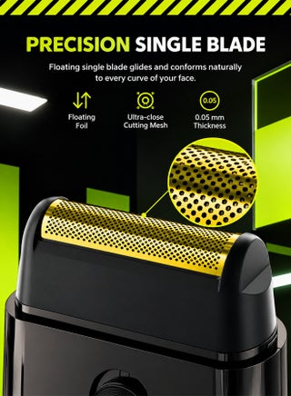 Foil Shaver for Men Compact Electric Razor with Pop-Up Trimmer, Type-C Charging, Low Noise Motor, Travel Friendly Design for Smooth, Comfortable Shaving，Smart Trimmer - view 3