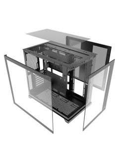 INFINIARC Infiniarc Cube Flow XL Case with 6 RGB Fans - Premium Gaming PC Case with Stunning Illumination  - Image 4