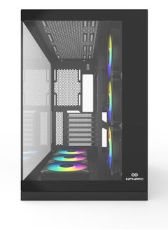 INFINIARC Infiniarc Cube Flow XL Case with 6 RGB Fans - Premium Gaming PC Case with Stunning Illumination  - Image 3