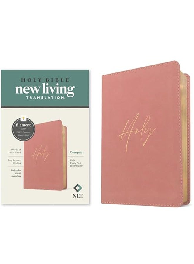 Nlt Compact Bible, Filament-Enabled Edition (leatherlike, Holy Dusty Pink, Red Letter)