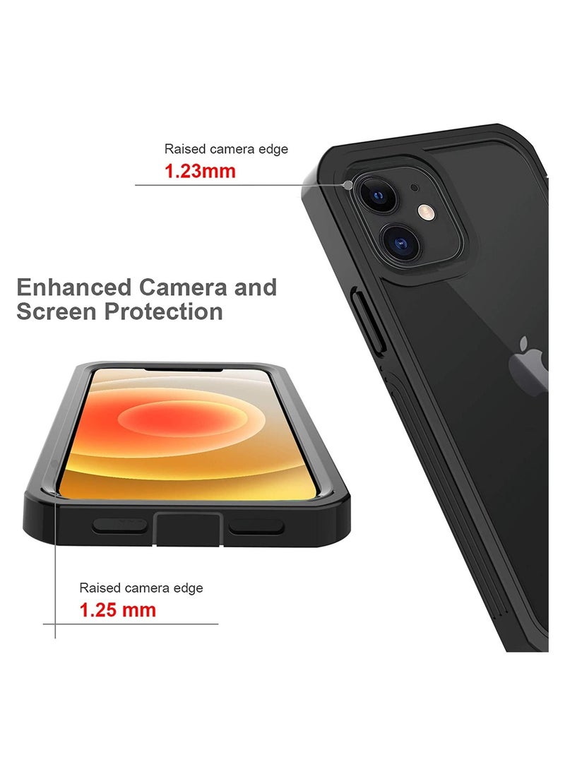 Generic - OWKEY iPhone 12 mini  5.4 inch,360° all-round protection TPU robust bumper case mobile phone case with built-in screen protector,shockproof,scratch resistant protective c - Image 1