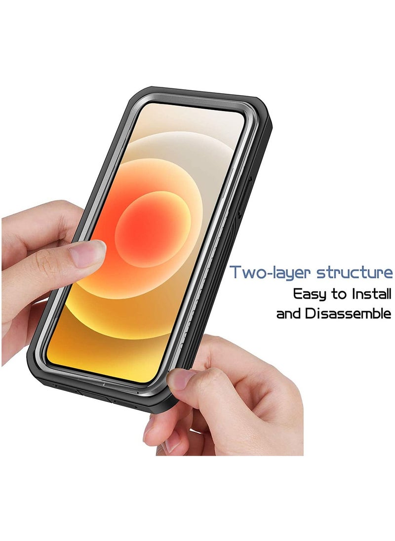 Generic - OWKEY iPhone 12 mini  5.4 inch,360° all-round protection TPU robust bumper case mobile phone case with built-in screen protector,shockproof,scratch resistant protective c - Image 1