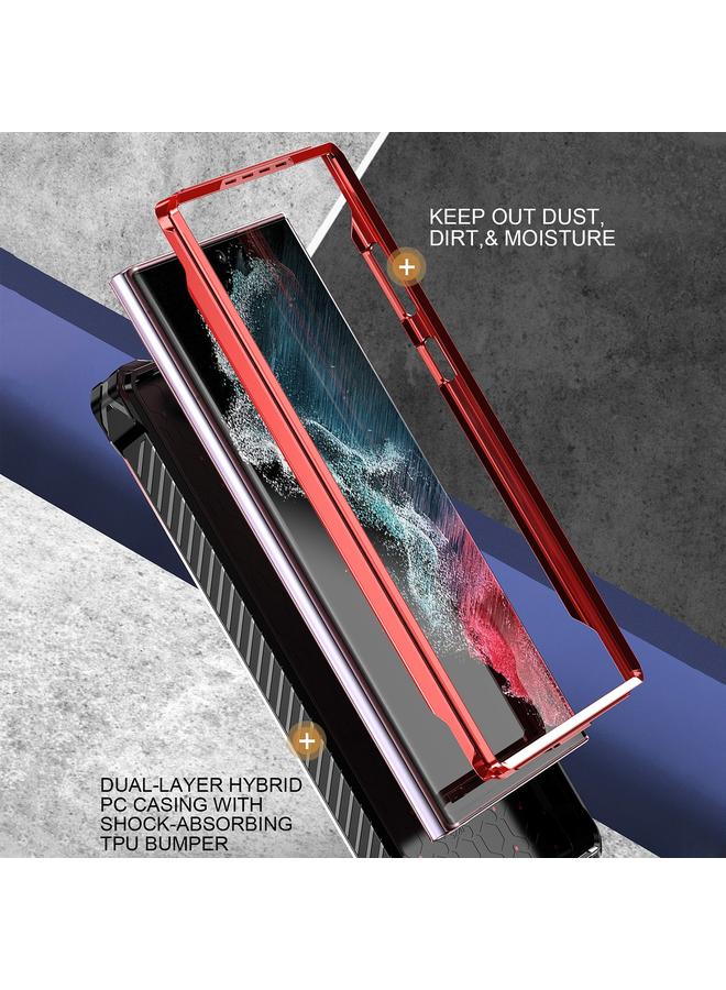 S-TOP Case For Samsung Galaxy S21 Ultra 5G Armor Series Holder Phone Case - Image 3