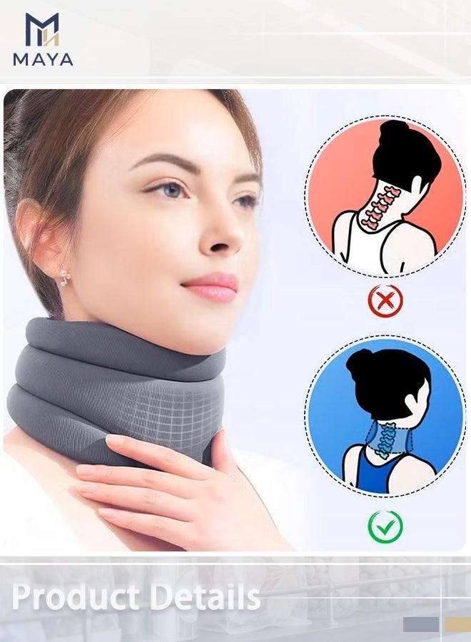 Maya Neck Brace, Cervicorrect Neck Brace, Neck Brace Cervical Collar Support Neck for Sleeping, Soft Foam Neck Support Relieves Pain & Pressure in Spine for Women and Men - Image 2