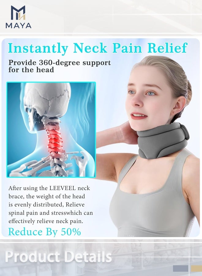 Maya Neck Brace, Cervicorrect Neck Brace, Neck Brace Cervical Collar Support Neck for Sleeping, Soft Foam Neck Support Relieves Pain & Pressure in Spine for Women and Men - Image 5