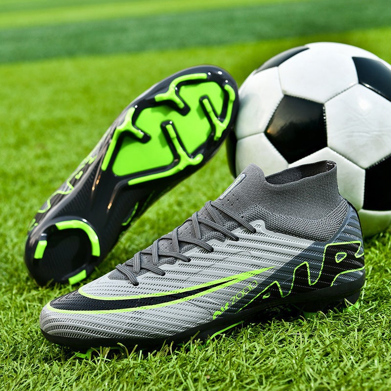 Putian Thorn 15 Football Shoes High-Top Men And Women Broken Nails Spike Students Children Boys Artificial Turf Sneaker - Image 4