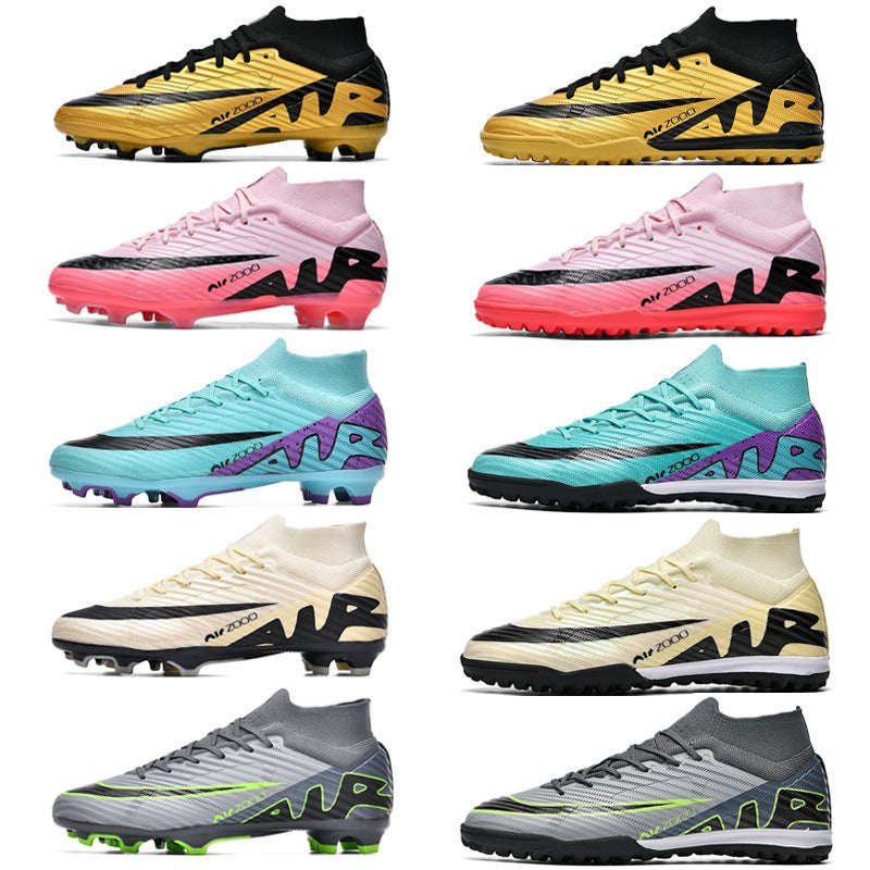 Putian Thorn 15 Football Shoes High-Top Men And Women Broken Nails Spike Students Children Boys Artificial Turf Sneaker - Image 2