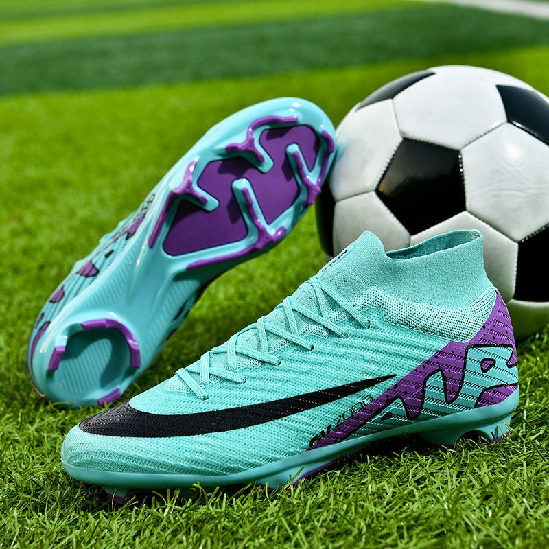 Putian Thorn 15 Football Shoes High-Top Men And Women Broken Nails Spike Students Children Boys Artificial Turf Sneaker - Image 5