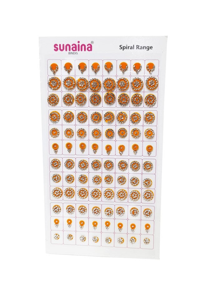 SUNAINA (original) Spiral Multicolour Mix Design And Mix Size Full Sliver Stone Bindi Book For Women - Image 5