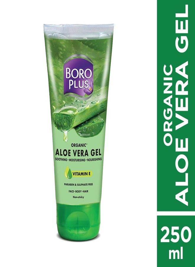 Boroplus Aloe Vera Gel | Organic | with Niacinamide & Vitamin E | Anti-Ageing | Soothes | Moisturises | Nourishes | Paraben & Sulphate Free | 250ml - Image 2