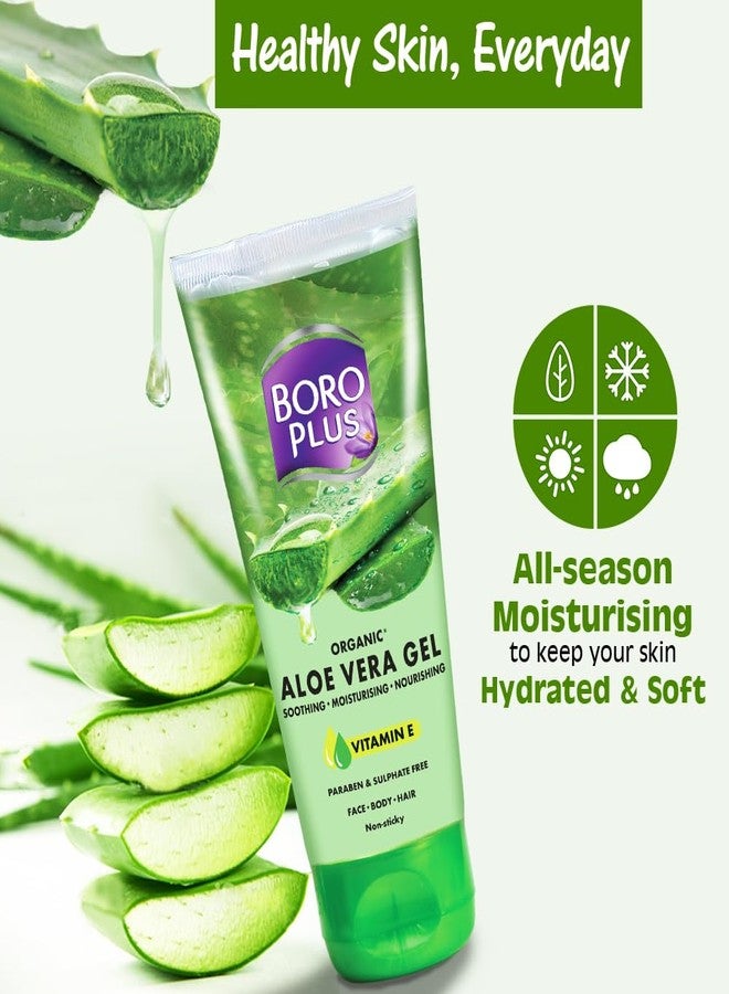 Boroplus Aloe Vera Gel | Organic | with Niacinamide & Vitamin E | Anti-Ageing | Soothes | Moisturises | Nourishes | Paraben & Sulphate Free | 250ml - Image 3