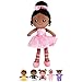 OUOZZZ 13 Soft Baby Doll for GirlsBoys First Baby Doll African American Rag Doll Sleeping Cuddle Buddy Doll Plush Ballerina Toy for Kids - Image 3