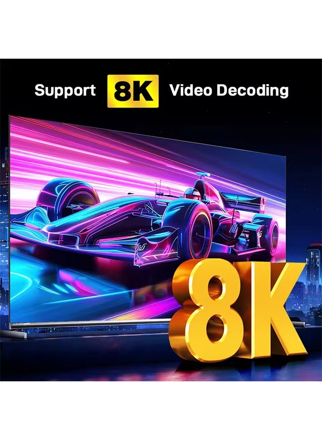 H96 MAX M9S Smart TV Box Android14 AI VisionPQ 8 Core CPU Rockchip RK3576 AI-MENC8K AHD Video Decoding 1000M/LAN Wifi6 BT5.4 - Image 3