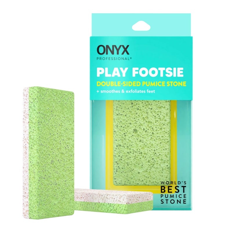 Onyx Professional 2 in 1 Pumice Stone, 100% Siliglass Callus Remover for Feet, Elbows, Knees, Dead Skin, Heels, Hands, Foot File Scrubber Exfoliator Removes Hard, Rough, Dry Skin (2 Pack) - Image 3