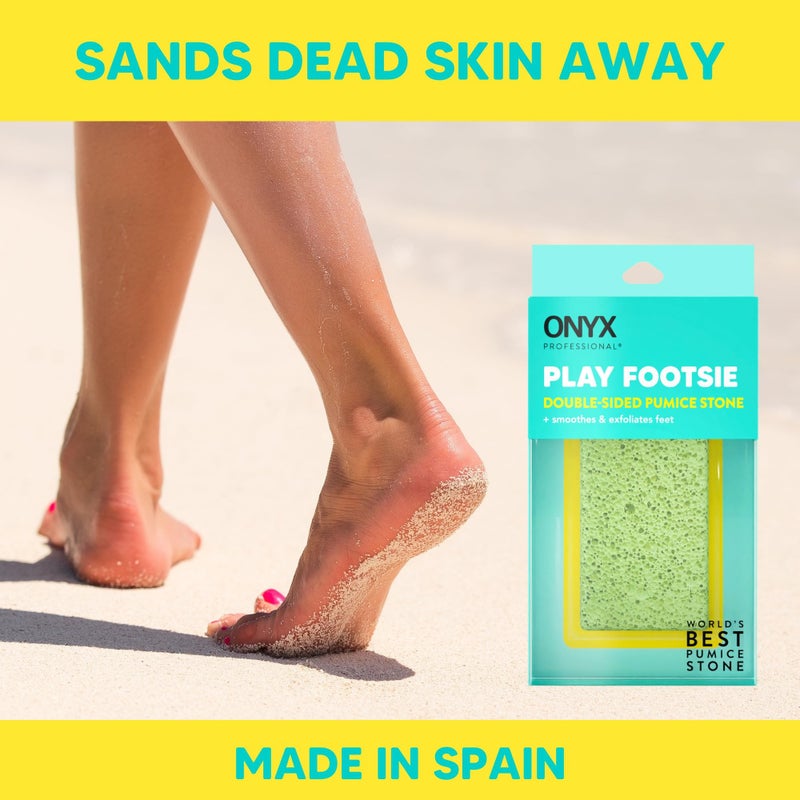 Onyx Professional 2 in 1 Pumice Stone, 100% Siliglass Callus Remover for Feet, Elbows, Knees, Dead Skin, Heels, Hands, Foot File Scrubber Exfoliator Removes Hard, Rough, Dry Skin (2 Pack) - Image 5