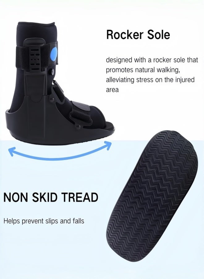 Air Walker Boot Short Fracture Boot for Sprained Ankle and Achilles Tendonitis Inflatable Orthopedic Walking Boot for Broken Foot Fracture Recovery - Image 4