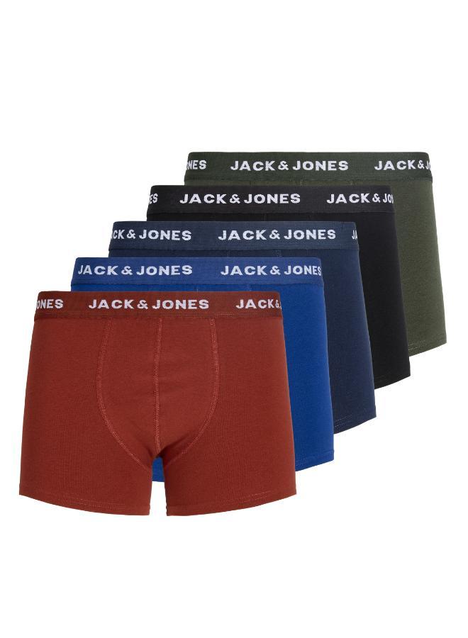 JACK & JONES 5 Pack Logo Band Trunks - Image 1