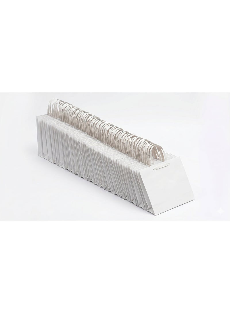 A2 Horizontal White Gift Bag, 46x39x12 cm, 250 GSM Heavy Duty - Image 1