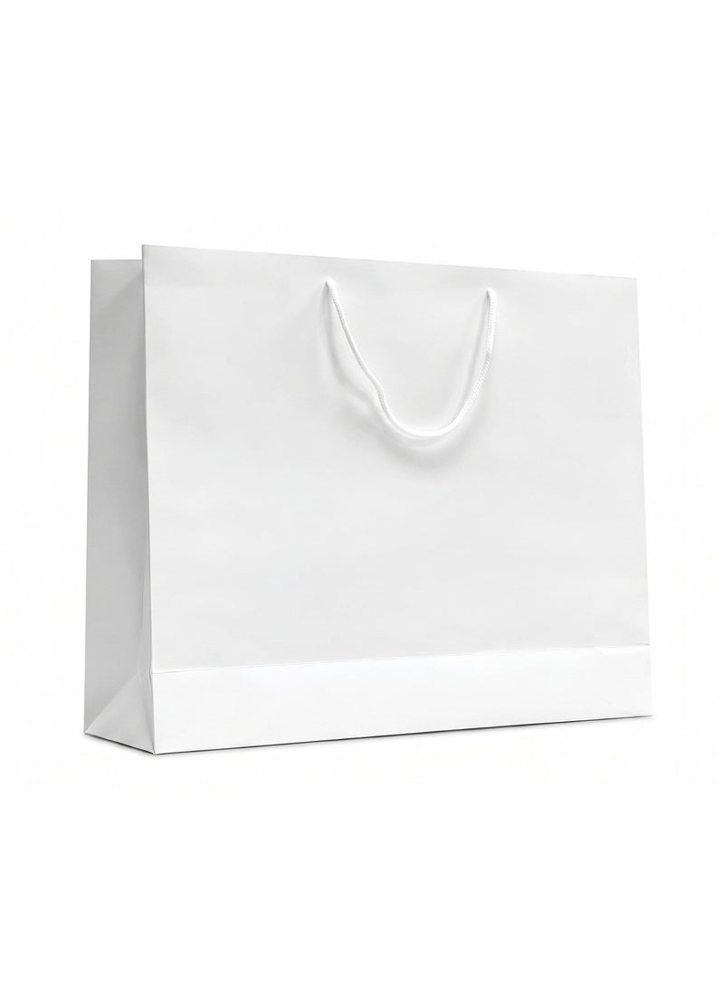 A2 Horizontal White Gift Bag, 46x39x12 cm, 250 GSM Heavy Duty - Image 2