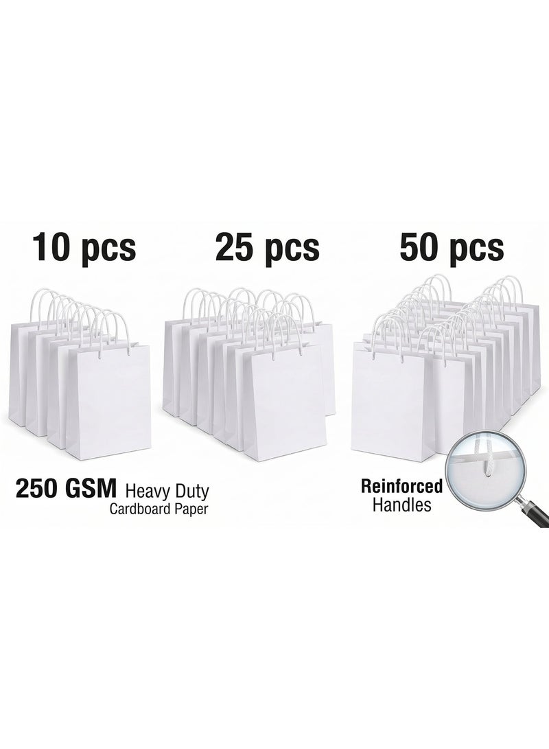 A2 Horizontal White Gift Bag, 46x39x12 cm, 250 GSM Heavy Duty - Image 5
