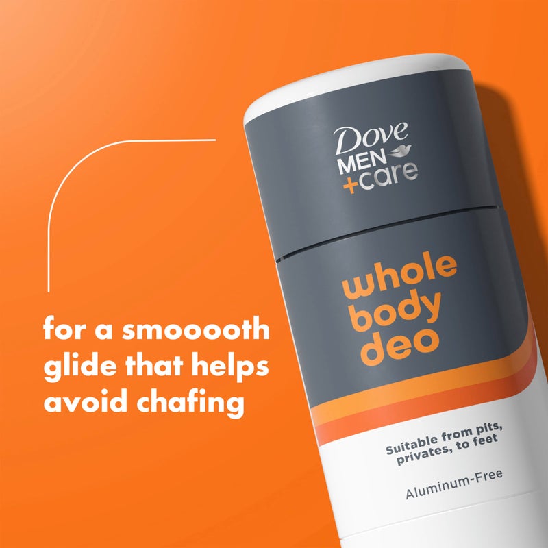 Dove Men+Care DOVE MEN + CARE Whole Body Deo Aluminum-Free Deodorant Stick Shea Butter + Cedar from Pits, Privates, to Feet with Vitamin E 2.6 oz - Image 3