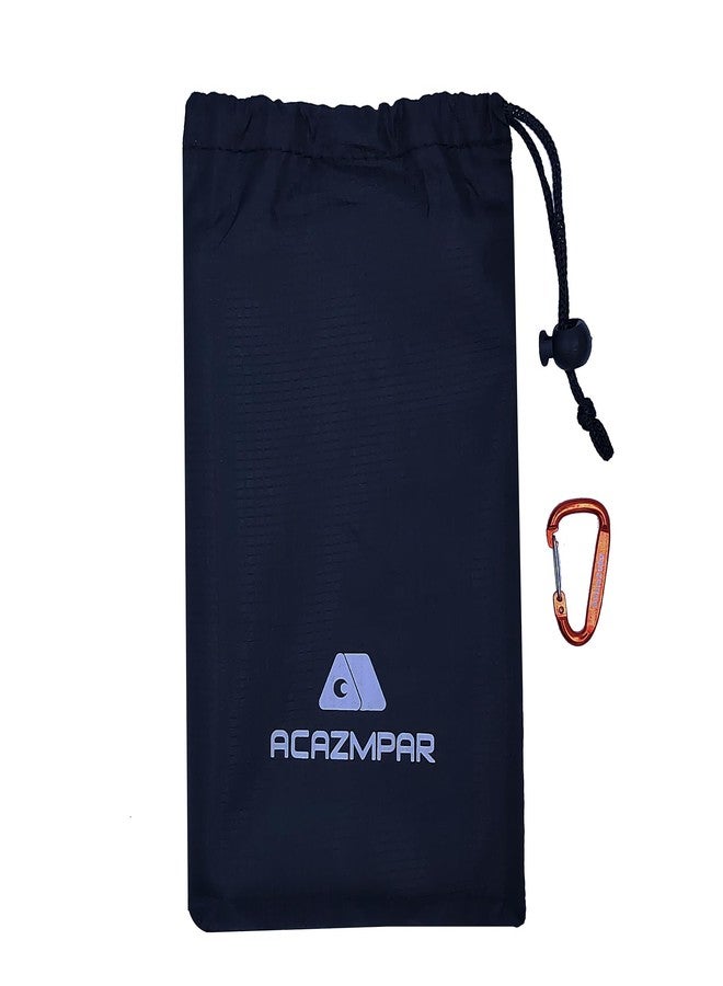Acazmpar Waterproof Camping Tent Tarp, Ultralight Tent Footprint, Ground Tent Floor Saver for Camping Hiking (Black-79 x55) - Image 3