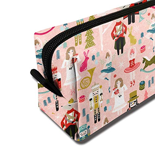 YISHOW Nutcracker Ballet Makeup Bag Travel Cosmetic Toiletry Organizer Bag For Women - Image 2
