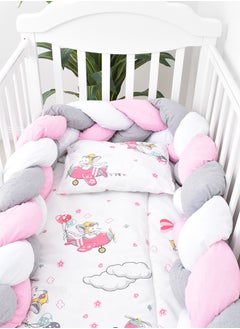 FUN MOMENT 7-Piece Baby Cot Bedspread With Snail Partitions  - Image 2