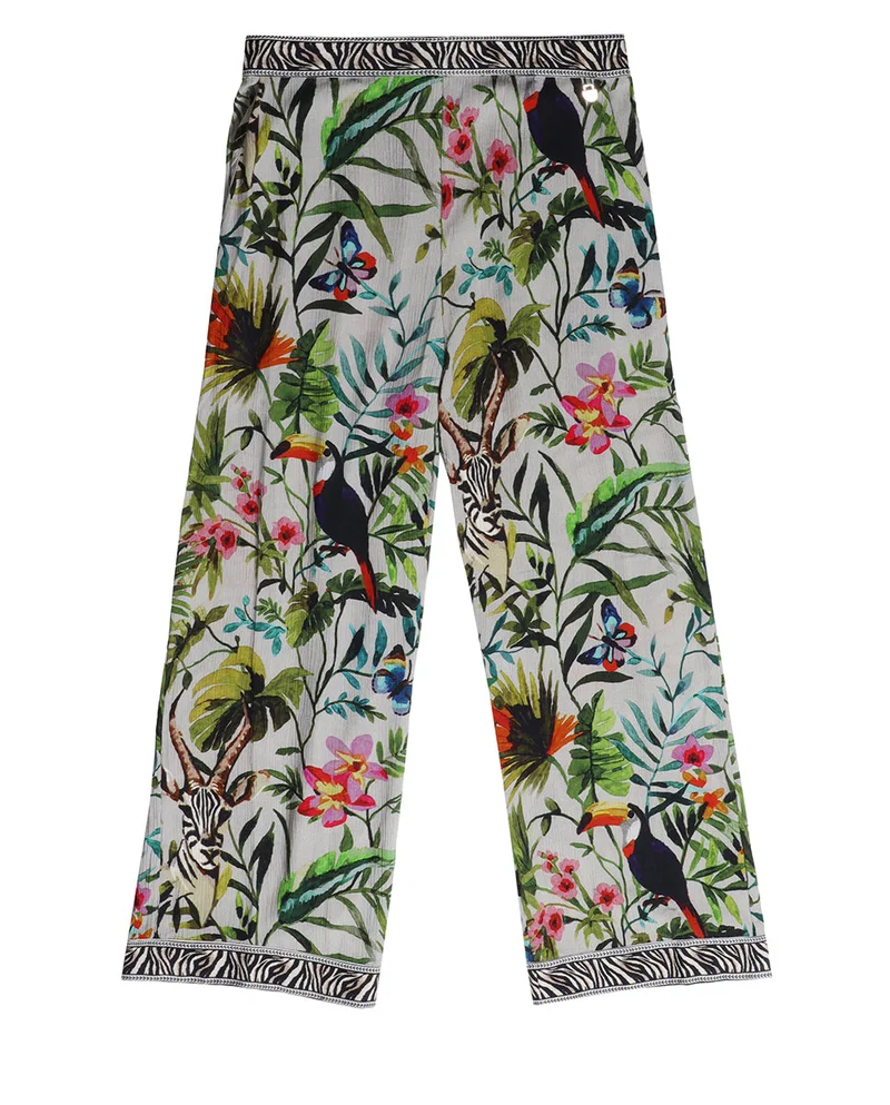 Lola Casademunt Long jungle print trousers