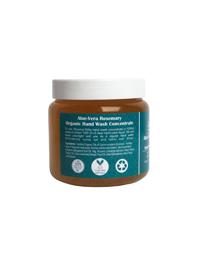 راستيك أرت غسول اليدين العضوي المركز من شركة Rustic Art بخلاصة الصبار والروزماري | يتحول إلى عبوة إعادة تعبئة سائلة لليدين بحجم 1.5-2 لتر | خالٍ من كبريتات لوريل الصوديوم | 500 جرام - Image 4