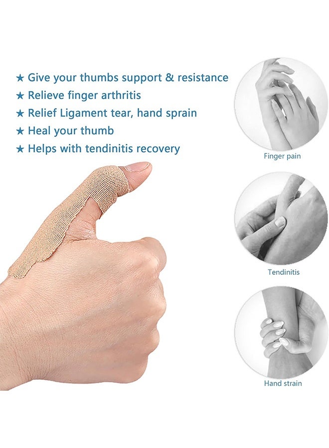 Photon شريط دعم الإبهام من 12 ورقة لتخفيف آلام التهاب المفاصل والتهاب الأوتار، ضمادة مرنة لرياضة الأصابع والقدم - Image 3