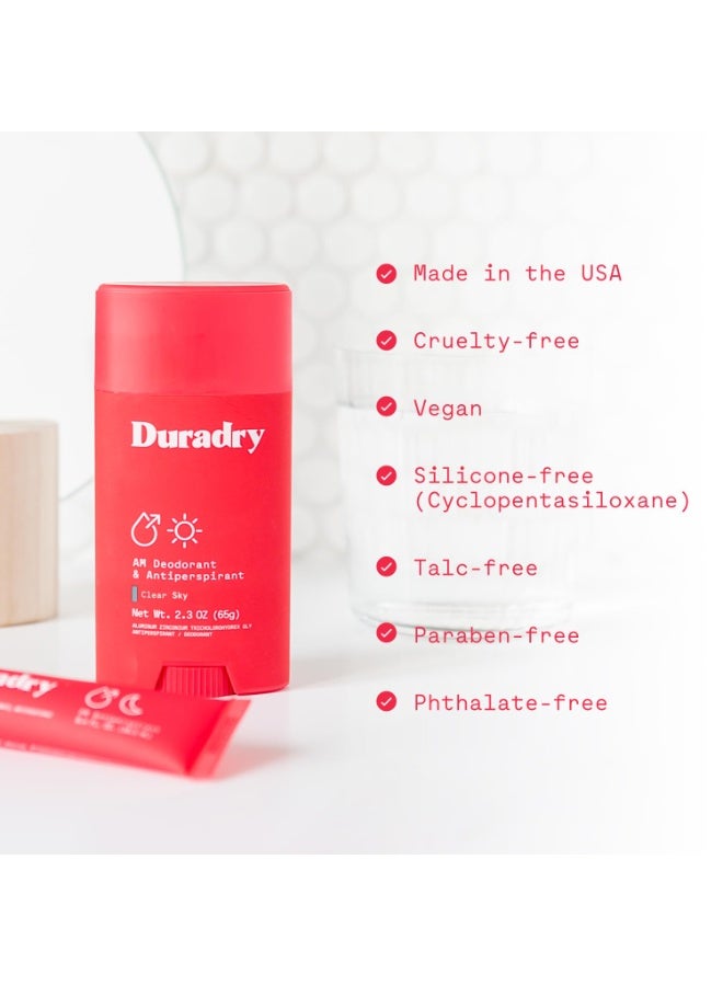 Duradry Clinical-Strength Antiperspirant Deodorant for Women and Men â€“ Clean Formula with Natural Ingredients â€“ Odor and Excessive Sweat Protection for Armpits â€“ Barca (SweetWater + Sea Salt) - Image 5