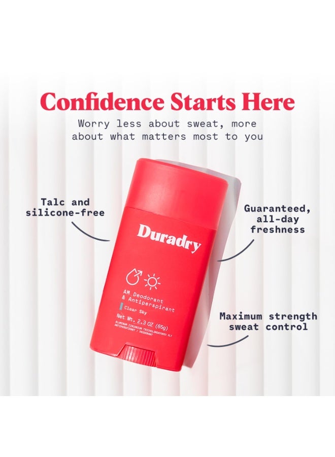 Duradry Clinical-Strength Antiperspirant Deodorant for Women and Men â€“ Clean Formula with Natural Ingredients â€“ Odor and Excessive Sweat Protection for Armpits â€“ Barca (SweetWater + Sea Salt) - Image 3
