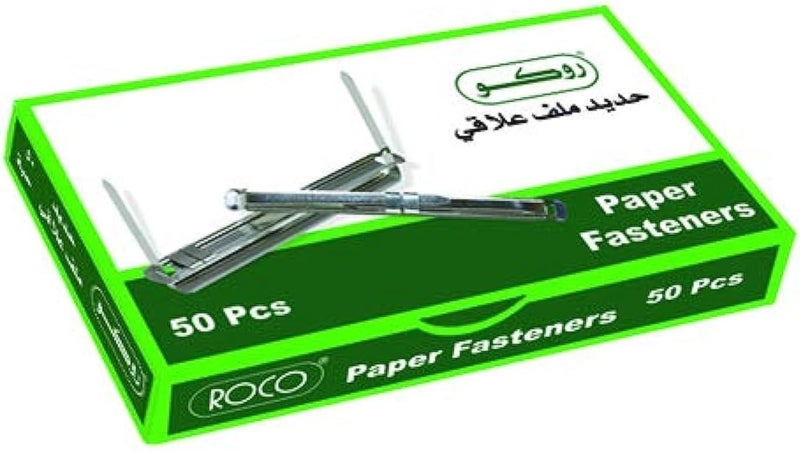 Roco Steel Paper Fastener, 2-Inch Size, Silver