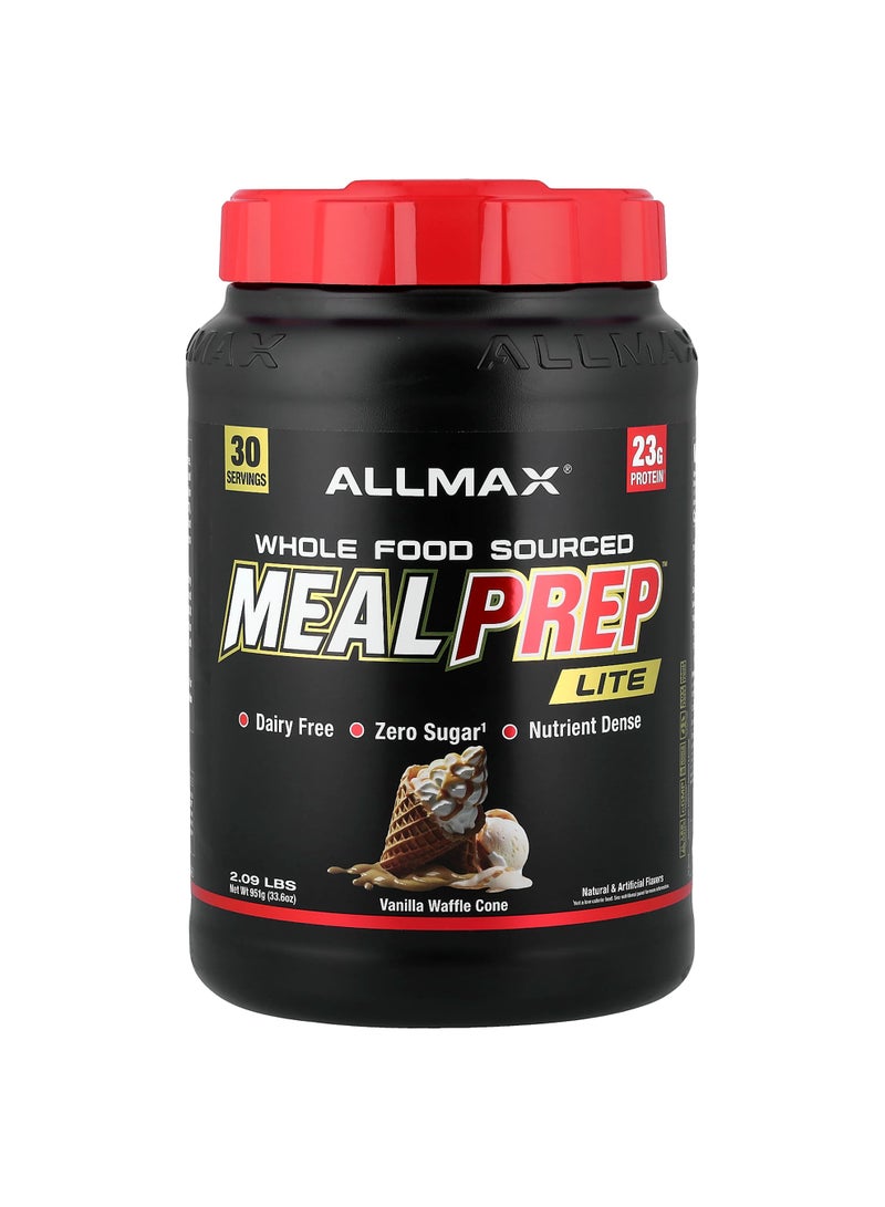 Allmax Meal Prep Lite, Vanilla Waffle Cone, 2.09 lbs (951 g)