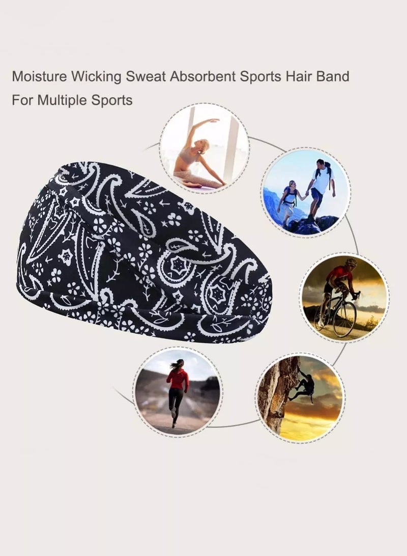 Generic Paisley Print Sports Headband  - Image 3