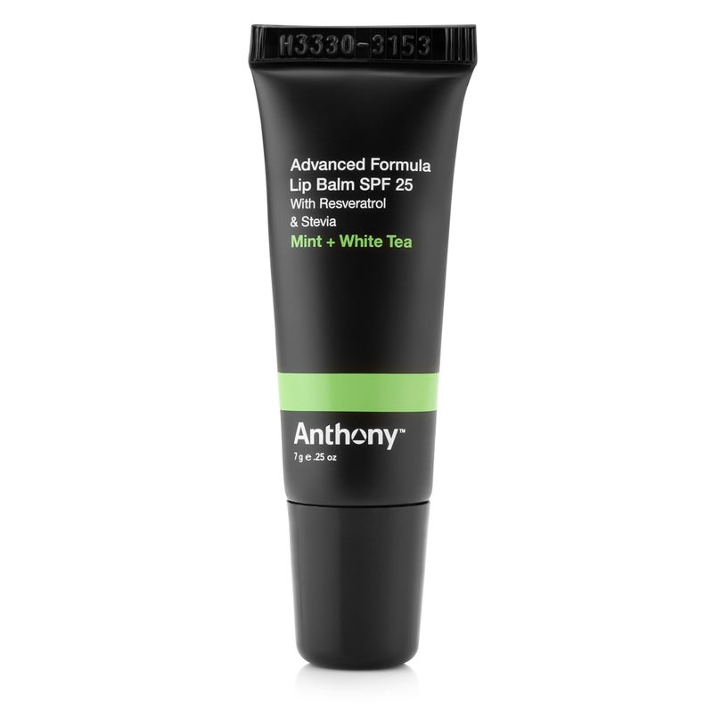 Anthony SPF 25 Lip Balm Sunscreen Mint and White Tea Flavor With Green Tea Extract Shea Butter  Vitamin E Moisturizing Repair Treatment for Chapped and Dry Lips Hydrates  Nourishes 025 Oz