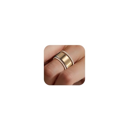 ZOOROO 2-Pack 14K Gold Plated Stacking Rings for Oura Gen 4/Oura Gen 3, Cubic Zirconia Simulated Diamond Oura Ring Stack for Women - Image 1