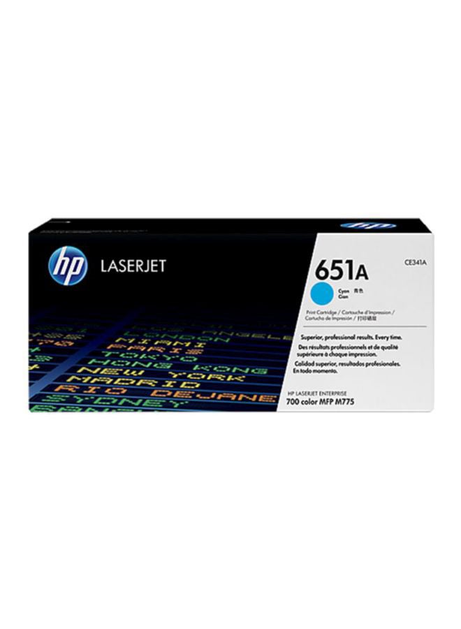 HP 651A LaserJet Toner Cartridge Cyan - Image 2