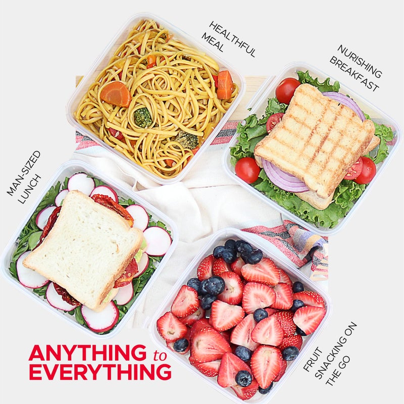 Tafura Premium Sandwich Containers & Box - 2 Pack BPA Free Lunch Containers for Lunch Boxes - Durable & Reusable Sandwich Holder for Freshness (Black) - Image 4