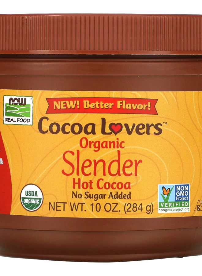 now Real Food Cocoa Lovers Organic Slender Hot Cocoa 10 oz (284 g)