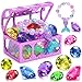 VGOFUN Diving Gems Pool Toys10 Pcs Colorful Diamond with Treasure Chest Pirate Box Kids Swim Toys Acrylic Underwater Gemstone for Boys Girls Bath Toys Swimming Training Gift Water Pool Games - Image 2