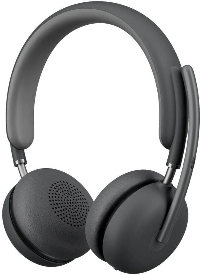 Logitech Zone Wireless 2 UC Bluetooth Headset, Hybrid ANC, 5-Mic AI Noise Cancellation, 40mm Drivers, Bluetooth 5.2, USB-C Receiver, Multipoint Connection, Up to 40H Battery, Microsoft Teams & Zoom Certified, Graphite | 981-001311 Black - Image 3