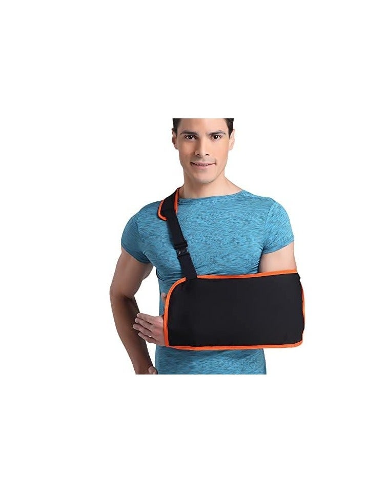 Flamingo Arm Sling Hand Supporter with Elbow Support | Shoulder Immobilizer Broken & Fractured Bones, Dislocation & Sprains | Arm Sling Pouch with Skin Friendly & Breathable Material | Beige | Large