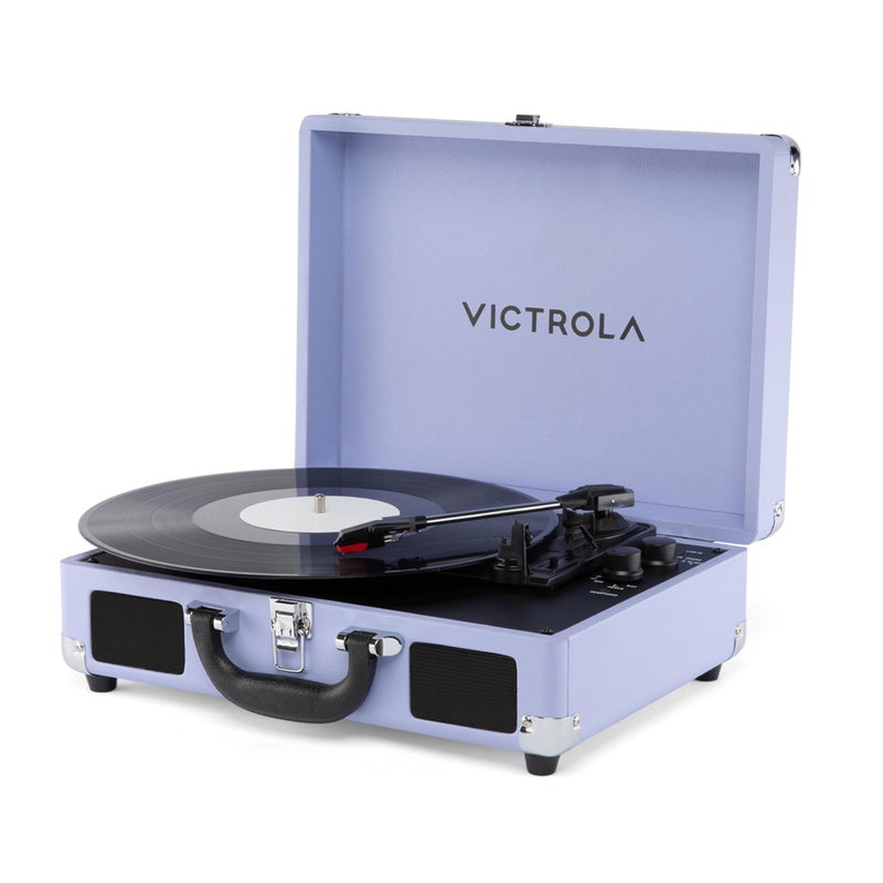 Victrola Journey II (2025 Model) â€“ Bluetooth Suitcase Record Player â€“ Built-in Stereo Speakers with Enhanced Bass, 3-Speed Turntable, Bluetooth Input and Output, RCA & Headphone Outputs (Lavender) - Image 1