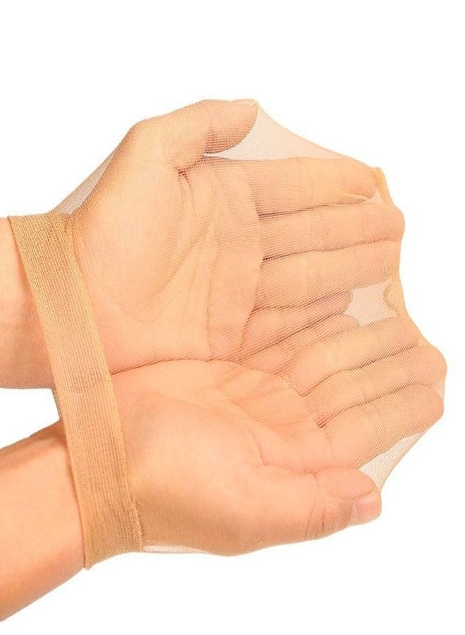 GEXWORLDWIDE GEX Wig Grip Band Flexible Velvet Scarf Head Hair Wig Band Adjustable Band with 2 Wig Caps(Tan) - Image 4