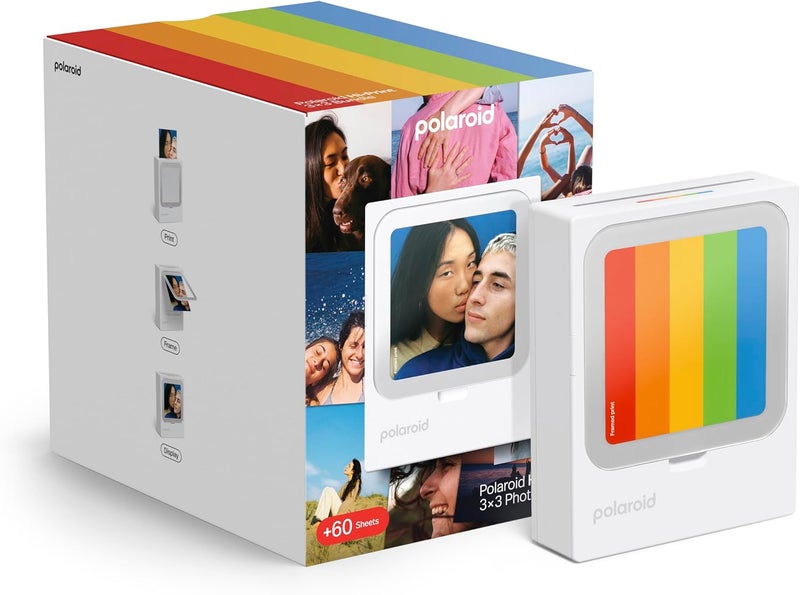 Polaroid Hi-Print Bundle | 3x3-inch Bluetooth Pocket Photo Printer + 60pcs Photo Sheets, Studio Quality Square Print, Fast 50-Sec Print from Smartphones - Image 2