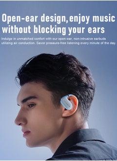 ZIPFORCE ZIPFORCE True Wireless Earbuds, Open Ear Bluetooth 5.4 Headphones 4-Mics ENC Clear Call, OWS Bluetooth Earbuds Touch Control, IPX6 Waterproof TWS, Light-Weight Earphones  - Image 4