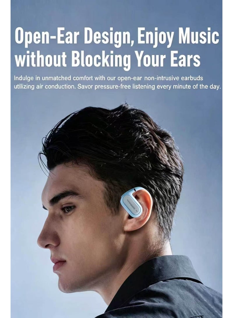 ZIPFORCE True Wireless Earbuds, Open Ear Bluetooth 5.4 Headphones 4-Mics ENC Clear Call, OWS Bluetooth Earbuds Touch Control, IPX6 Waterproof TWS, Light-Weight Earphones - Image 4